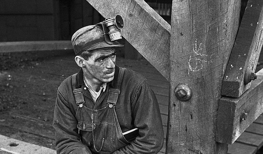 Coal miner in Jenkins, Kentucky.