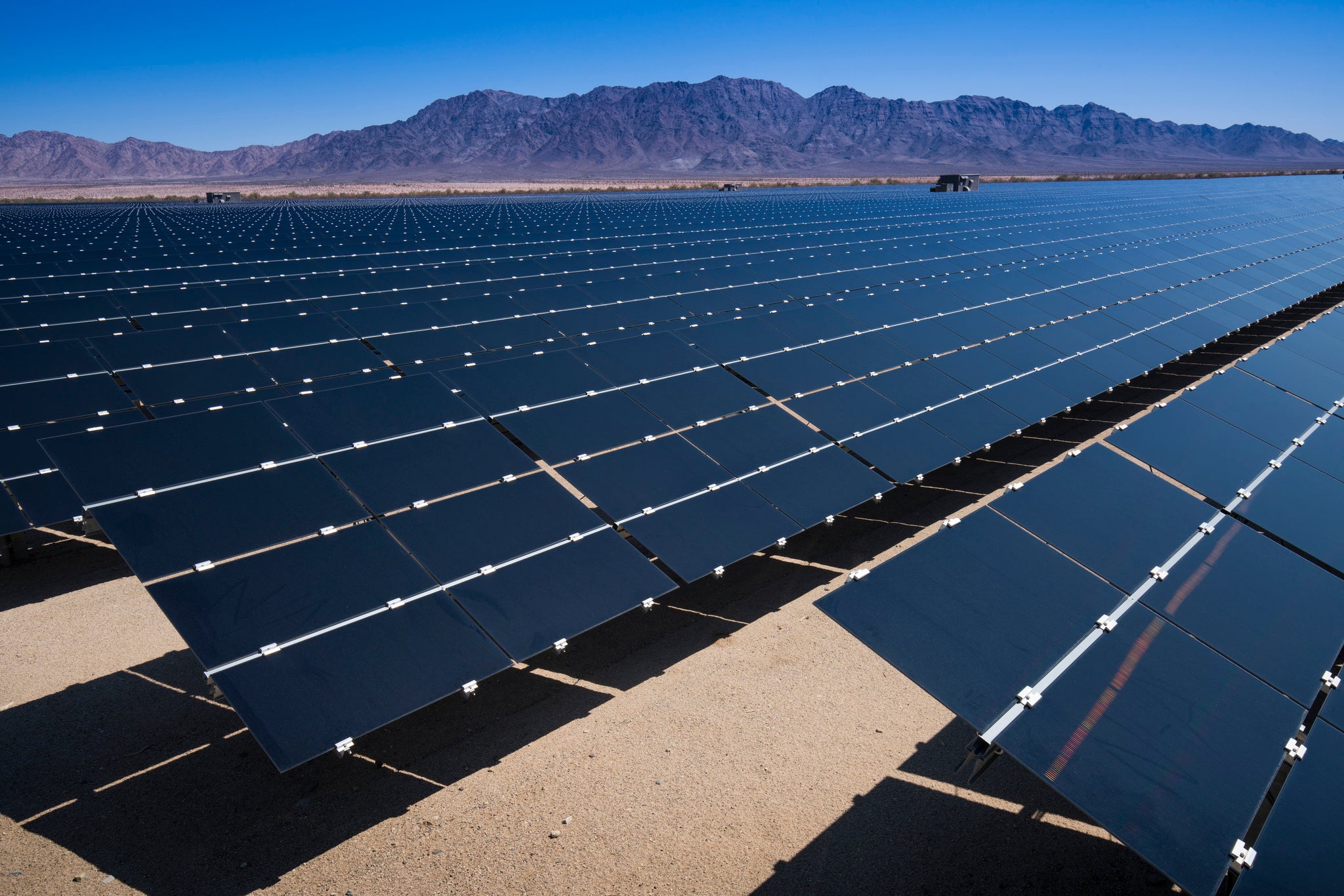 solar array in California