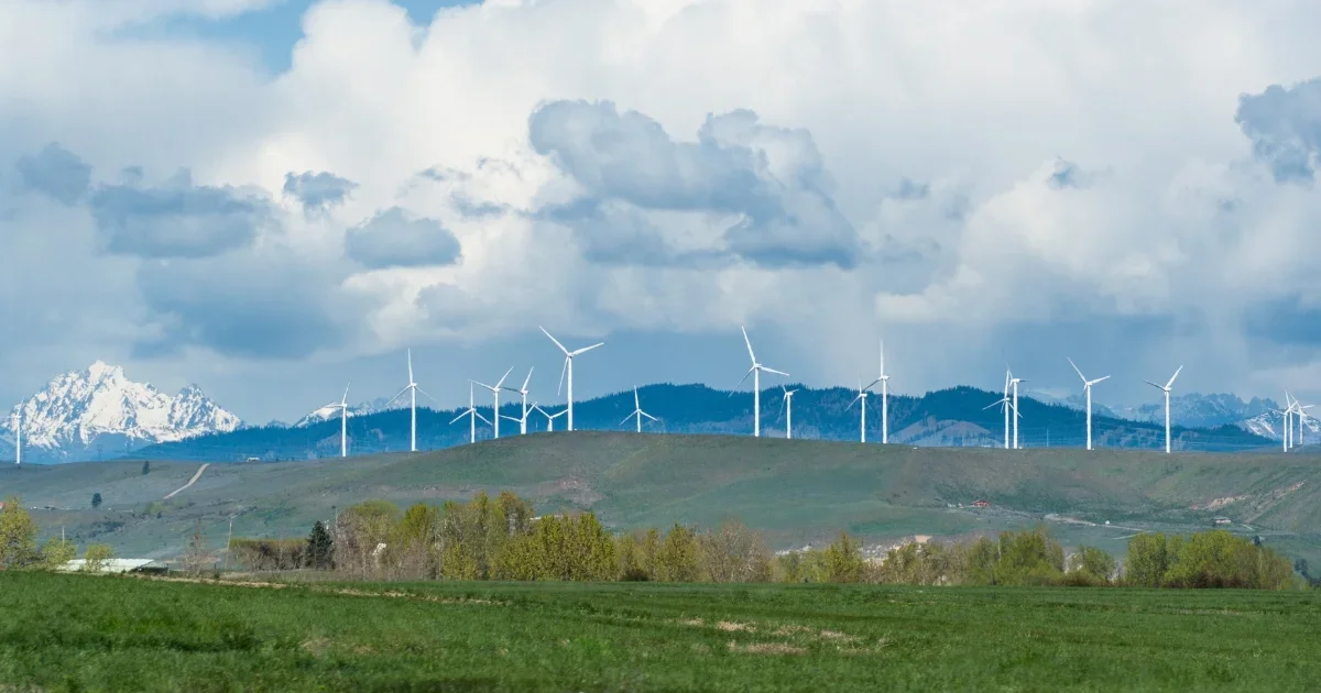 Photo of a wind farm in eastern Washington state