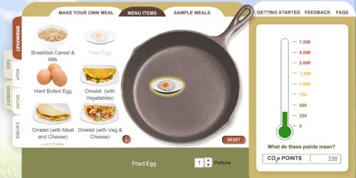 Low Carbon Diet Calculator