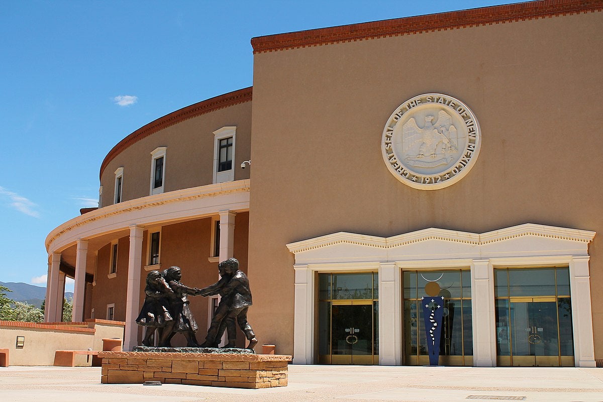 New Mexico state capitol in Santa Fe, NM.
