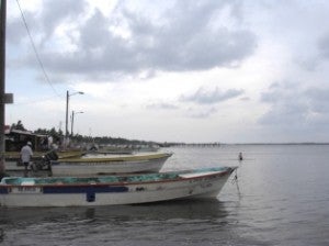 Docked boats in Sinaloa, Mexico