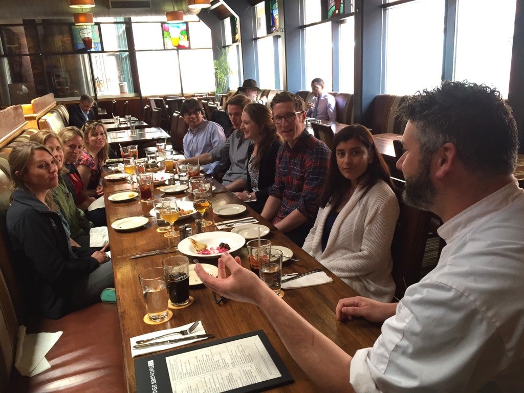 Chef David Drew of Cambridge Brewing Company shares his perspectives on seafood sustainability with science, policy and business planning practitioners from EDF, Yale University, Massachusetts Institute of Technology, and the Natural Resources Defense Council.