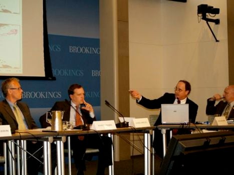 Dr. Doug Rader, EDF Oceans Chief Scientist, presenting at an event on Cuban fisheries at Brookings Institution.
