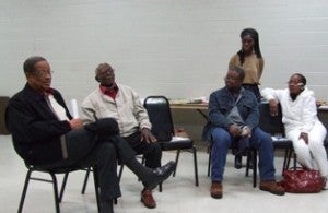 Gullah/Geechee fishermen listening session with EDF and Queen Quet (standing).