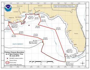 NOAA 6/2/10 Fishery Closure Map