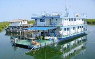 Tortuga floating hotel in Los Jardines de la Reina, Cuba