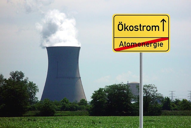 "Green Power, not nuclear energy." Germany will fully transition off nuclear by 2022.