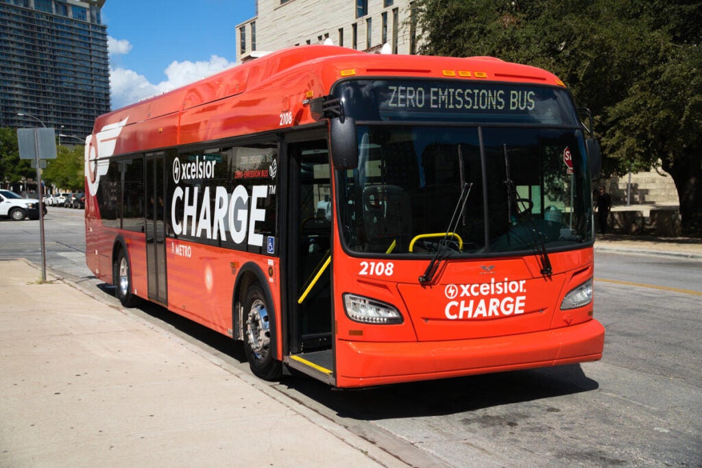 Bus that runs on clean energy
