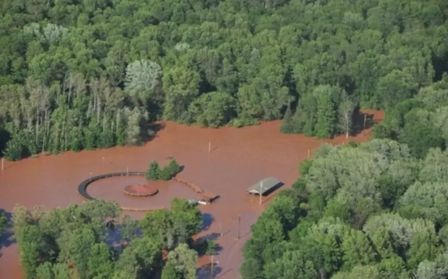 2016 flood that impacted Bad River Band of Lake Superior Tribe