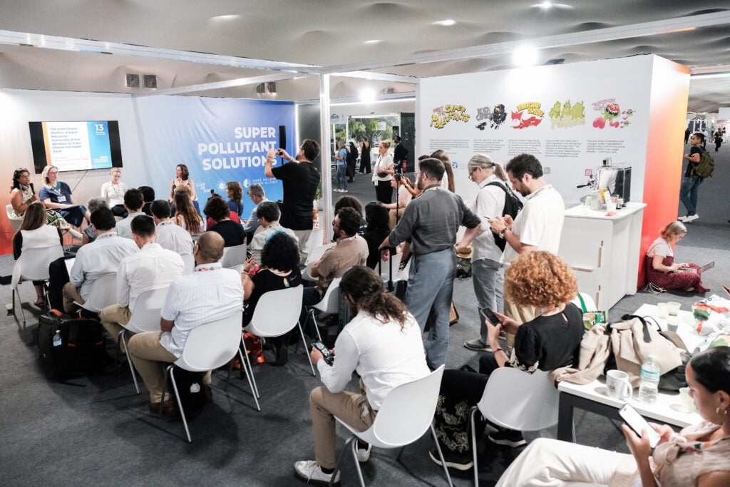 EDF’s Meredith Ryder-Rude presented the findings of our Breathing Life into Amazonian Cities report at the COP30 Super Pollutants Pavillion, hosted by the Clean Air Fund, the Global Methane Hub and the Super Pollutant Action Alliance. COP30 saw a first-of-its-kind commitment to cut black carbon and other super pollutants. (Clean Air Fund)