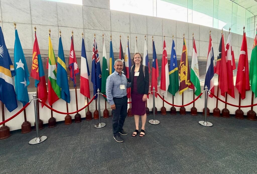 EDF’s Senior Policy Director, Global Clean Air Sergio Sánchez and Senior Air Quality Scientist Tammy Thompson, met with leaders working on air pollution across Asia at the Better Air Quality Conference in Bangkok, Thailand from March 11-13, 2026.