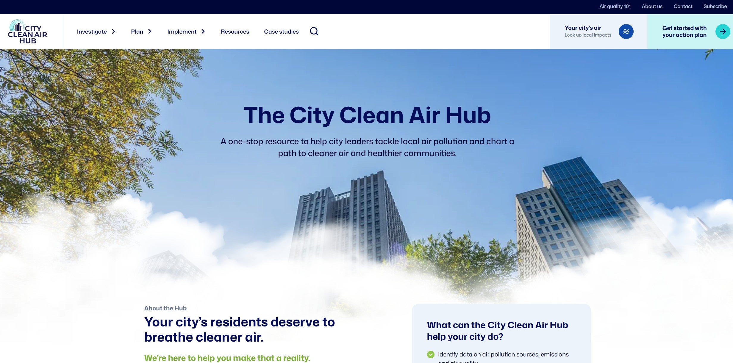 The City Clean Air Hub