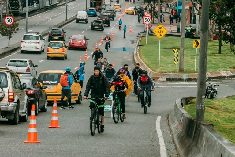 New COVID-19 air quality/ transportation measures in Bogotá, Colombia.