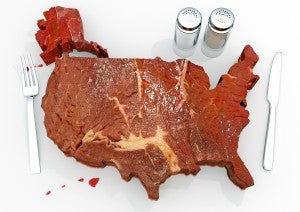 America made out of steak
