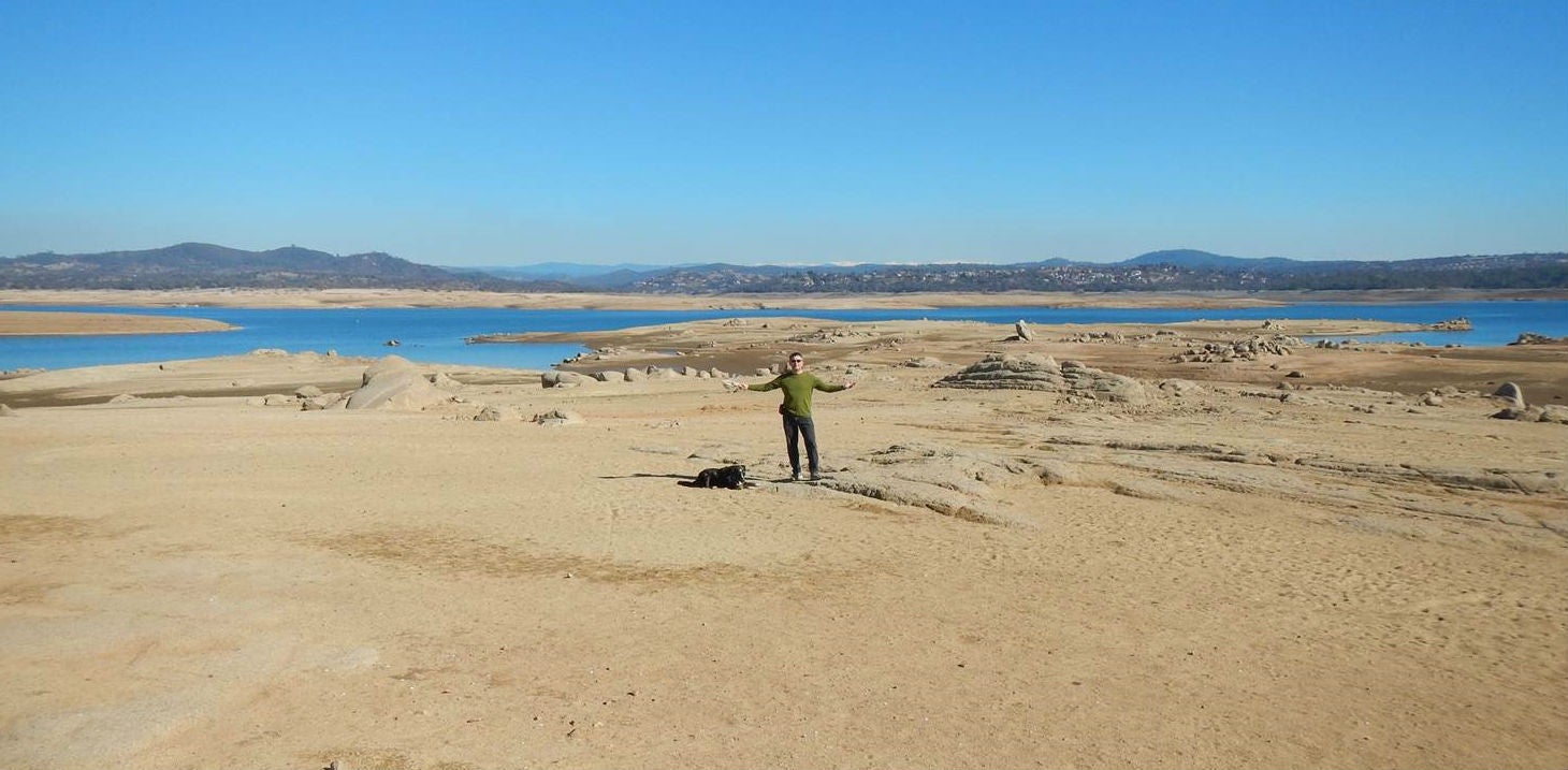 Folsom Lakebed, dried up (record low levels in November 2015)