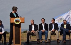 Interior Secretary Sally Jewell was joined by Western governors from Colorado, Wyoming, Nevada and 