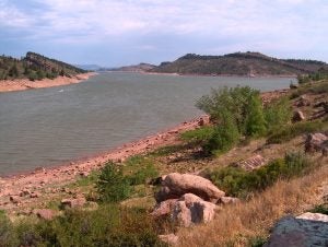 Horsetooth Reservoir, part of the Colorado-Big Thompson Project, is located in Larimer County in northern Colorado.