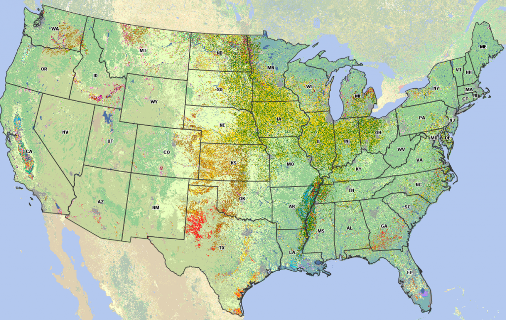 USDA National Agricultural Statistics Service map
