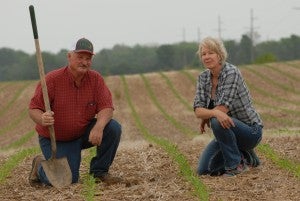 Farmers in field