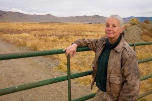 Woman on a ranch