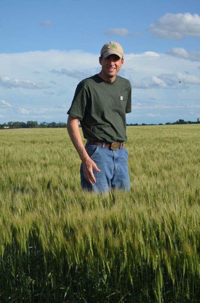 Farmer in field