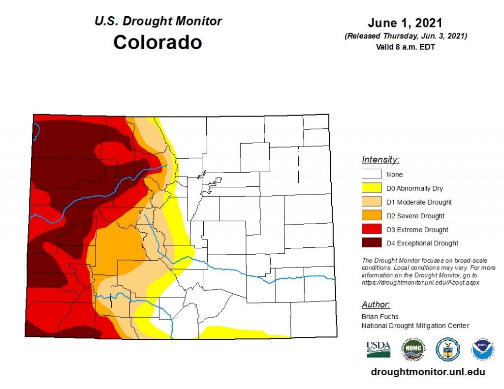 Colorado Drought Map