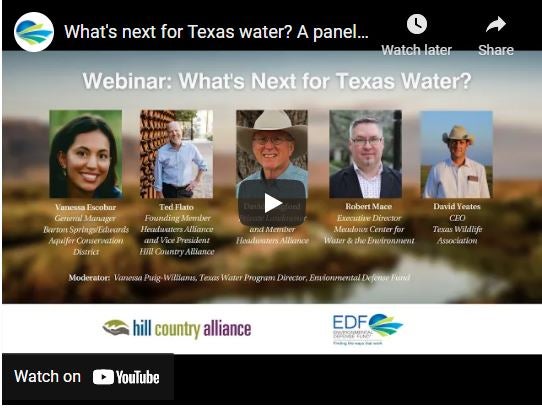 What's next for Texas water? webinar