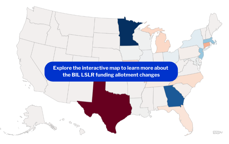 Interactive map helps users visualize the most impactful changes from the FY24 funding allotments, compared with FY23. 