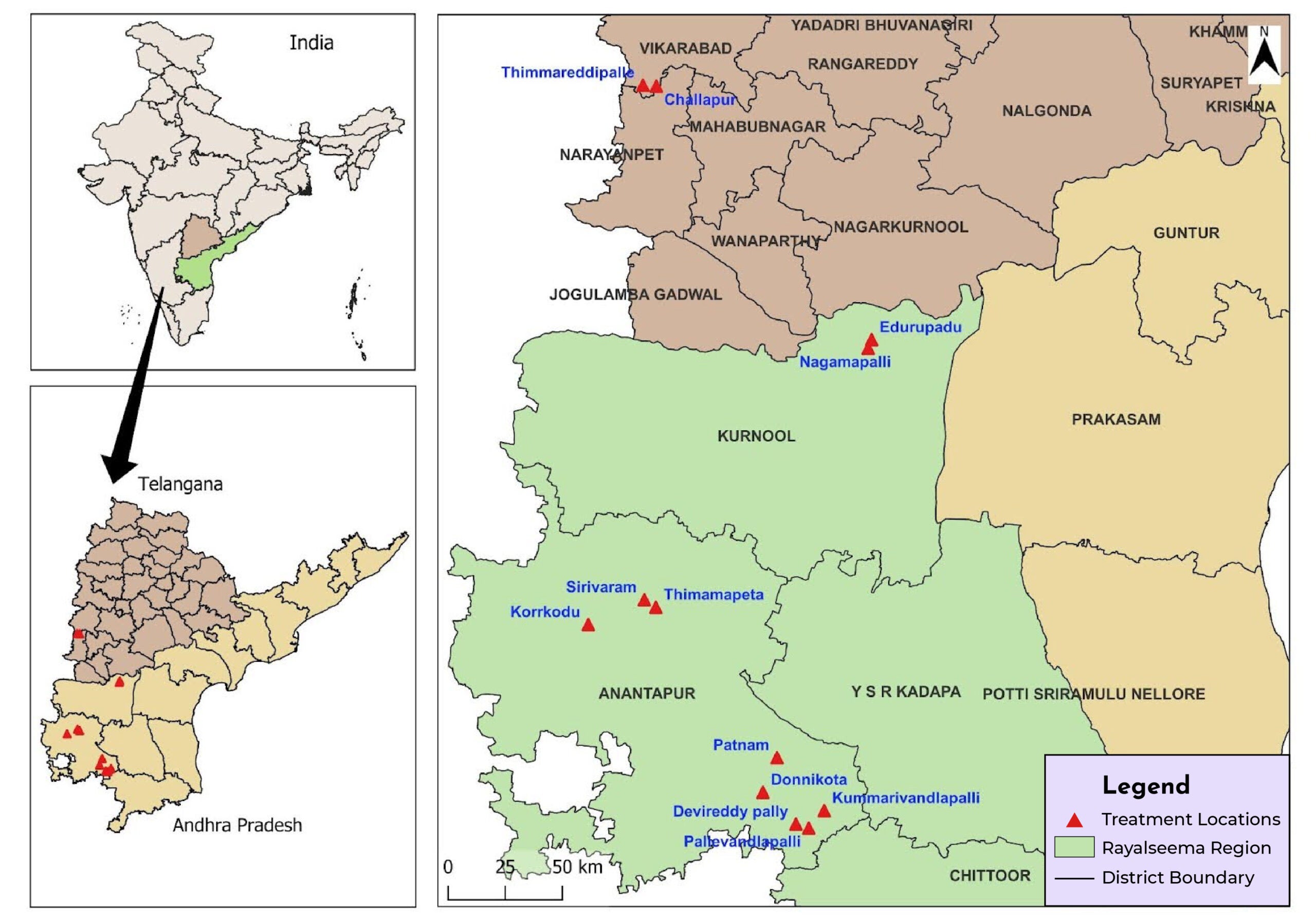 Map of India showing Andhra Pradesh region.