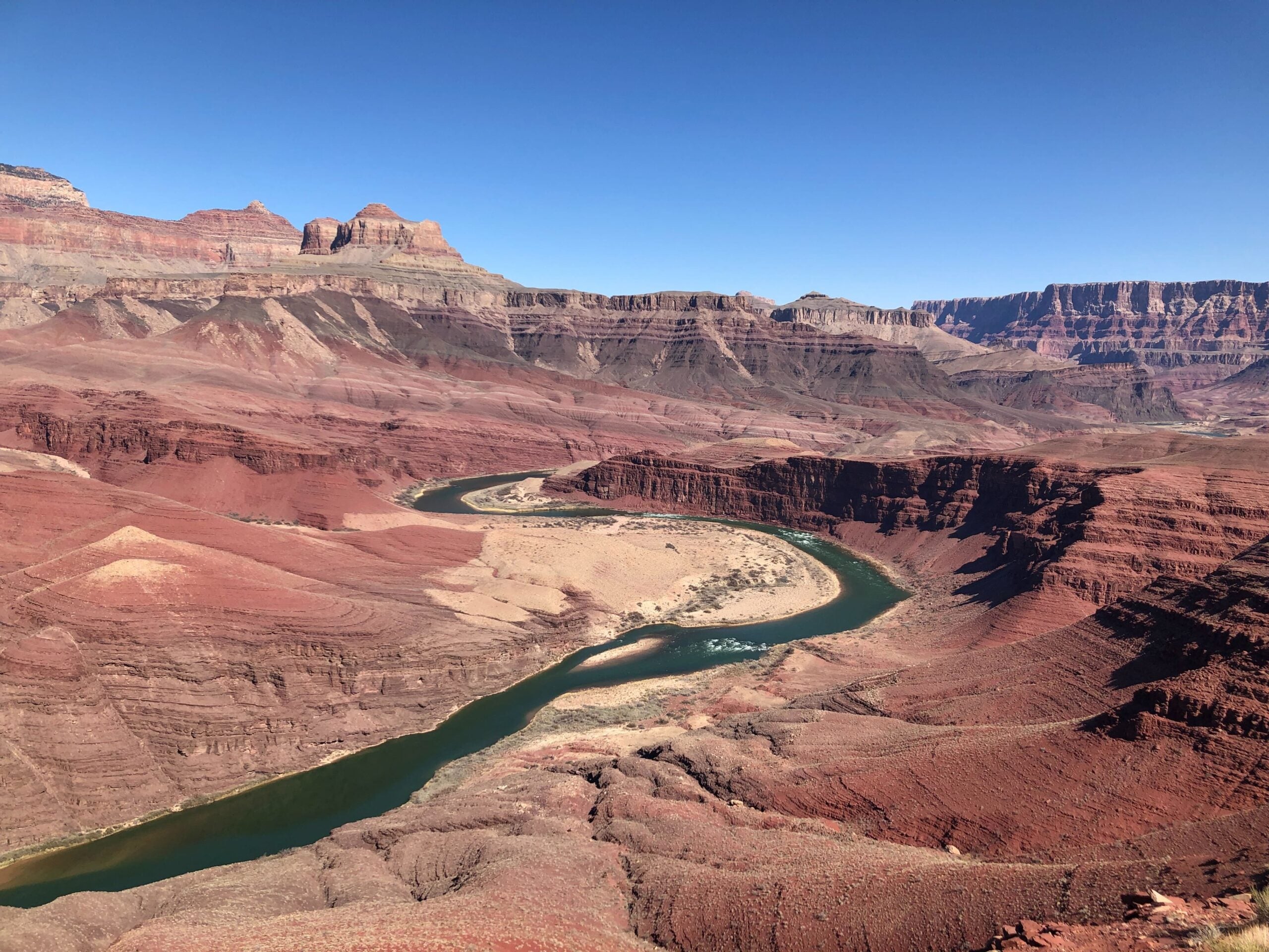 Colorado River coursing through Grand Canyon