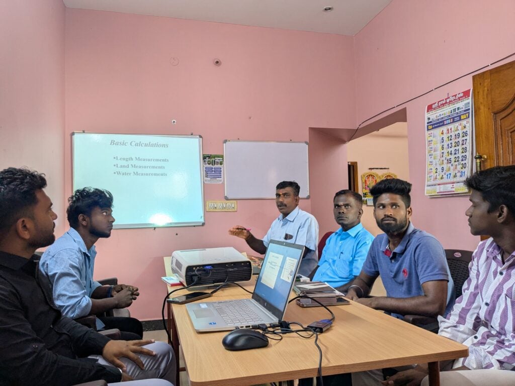 Group training in classroom.