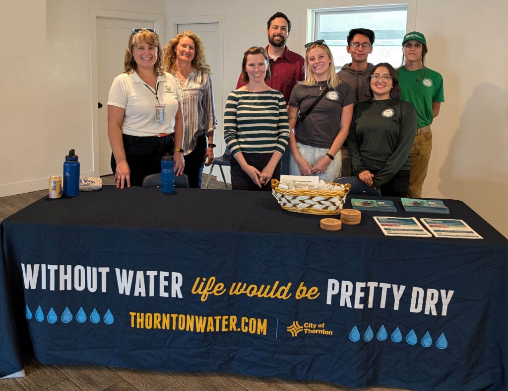 Staff from the Alliance for Water Efficiency, Thornton Water, and Mile High Youth Corps