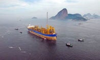 Platform ship off Brazil