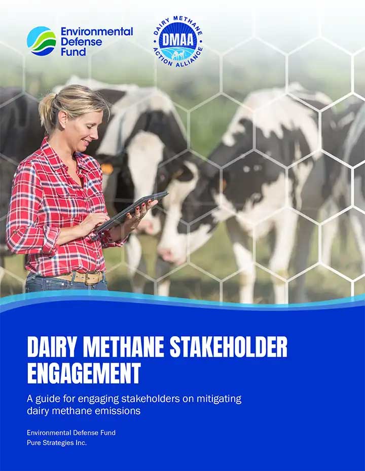 Report cover for Dairy Methane Stakeholder Engagement
