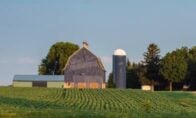 farm with barn in background